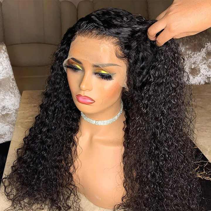 Kinky Curly 360 Lace Wigs 100% Human Virgin Hair 360 Wigs