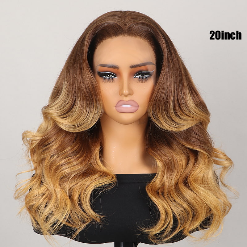 13x4 Lace Frontal Ombre T4/27 Highlight Loose Body Wave Pre-Everything Wig