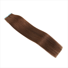 #4 Brown Tape In Hair Extensions Straight Human Hair