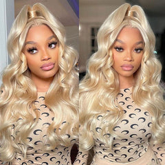 100% Human Hair Blonde 613 Full Lace Frontal Wig 13x4 HD Full Lace Human Hair Wig With Baby Hair