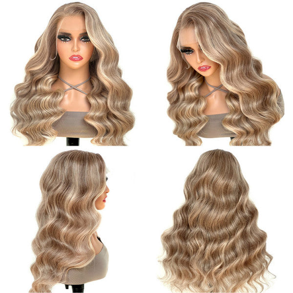 13x4 Lace Frontal Sunrised P10/16 Highlight Body Wave Pre-Everything Wig For Summer Style