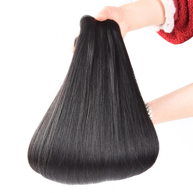 Double Drawn Straight Full End Unprocessed Natural Black 3 Bundles/pack