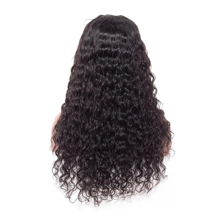 HD  13"×4" Frontal Lace Wigs Virgin Human Hair Pre plucked Natural Hairline Invisible Lace for Water Wave Hair