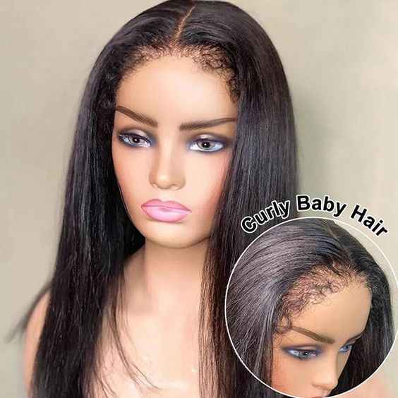 Easy-Wear Glueless 6x5 Pre-Cut Lace Straight  Bob Wig With Bleached Knots - Human Hair In Natural Black With Color Choices